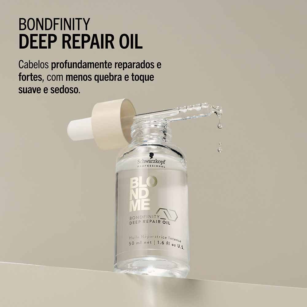 Óleo Capilar de Reparação Profissional Schwarzkopf Blondme BondFTY 50ml 3