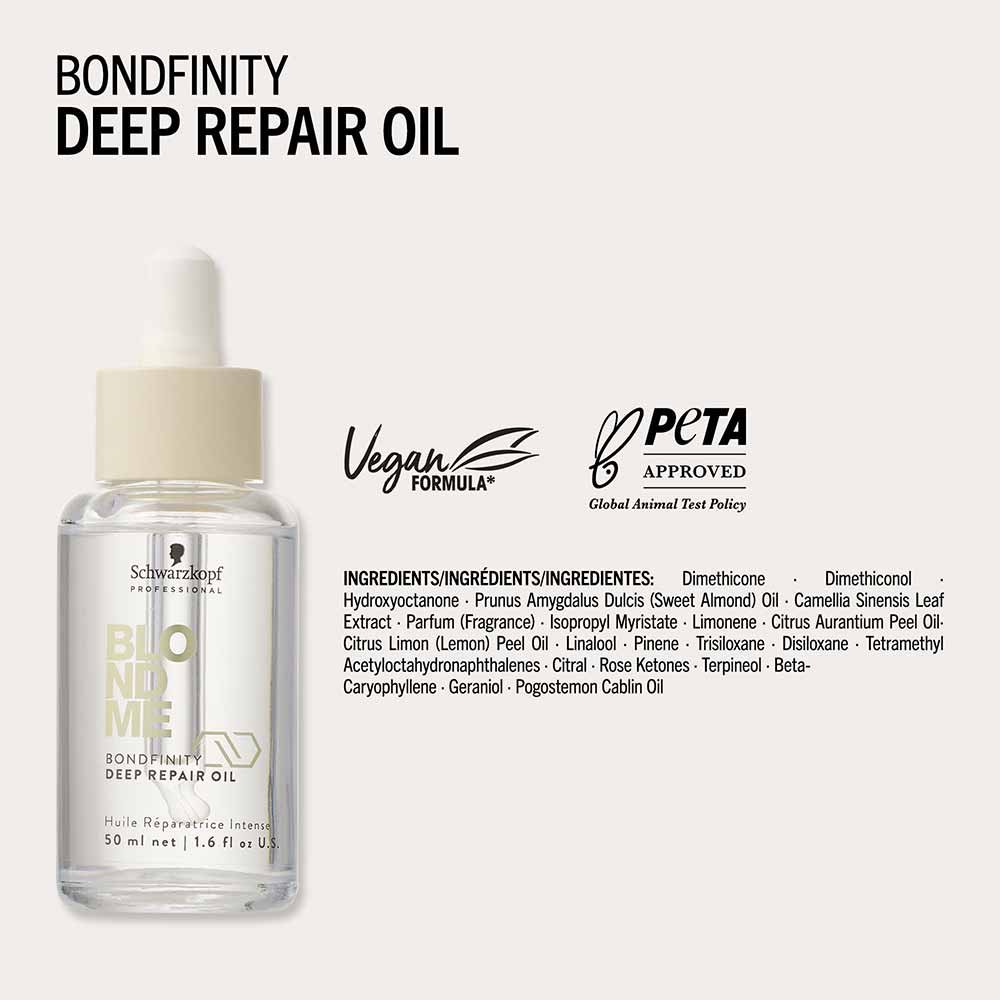 Óleo Capilar de Reparação Profissional Schwarzkopf Blondme BondFTY 50ml 6