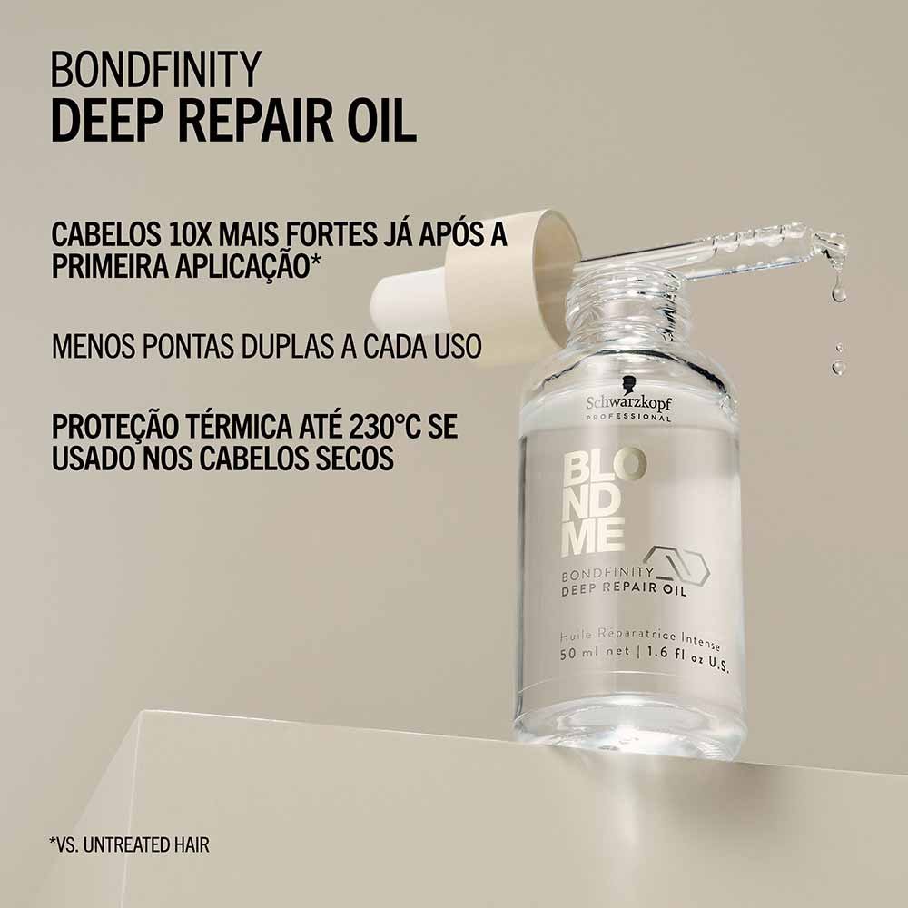 Óleo Capilar de Reparação Profissional Schwarzkopf Blondme BondFTY 50ml 7