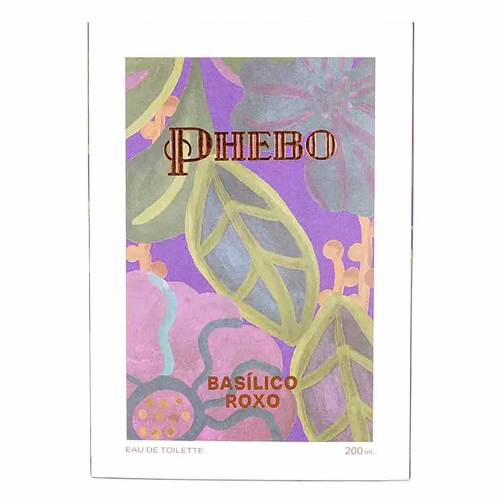 Perfume Aromáticos Phebo Manjericão Roxo Eau de Toilette 200ml 3