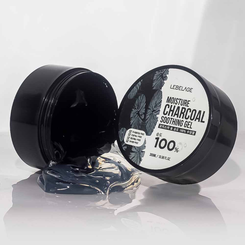 Gel Hidratante Lebelage Soothing Gel de Carvão 300ml 2