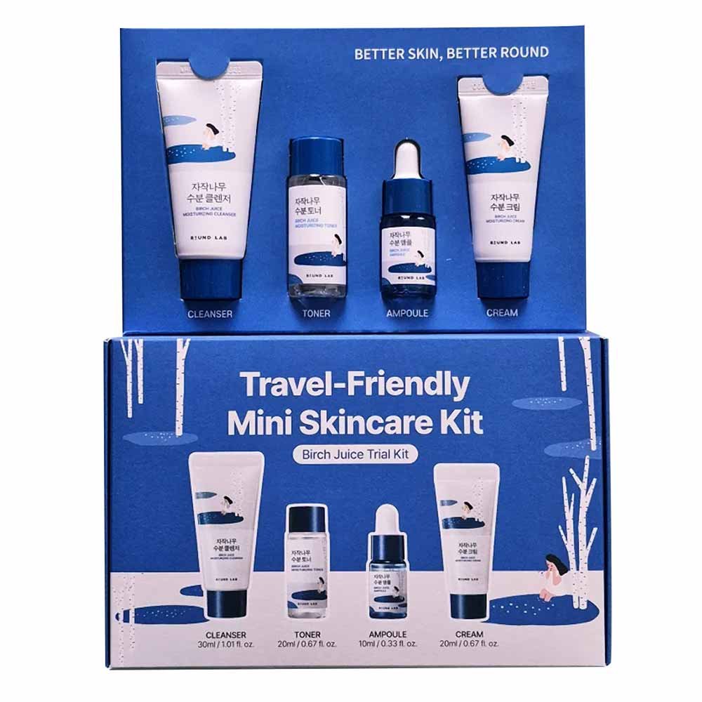Kit Birch Juice Trial Round Moisturizing Cleanser + Moisturizing Toner + Ampoule + Moisturizi Cream