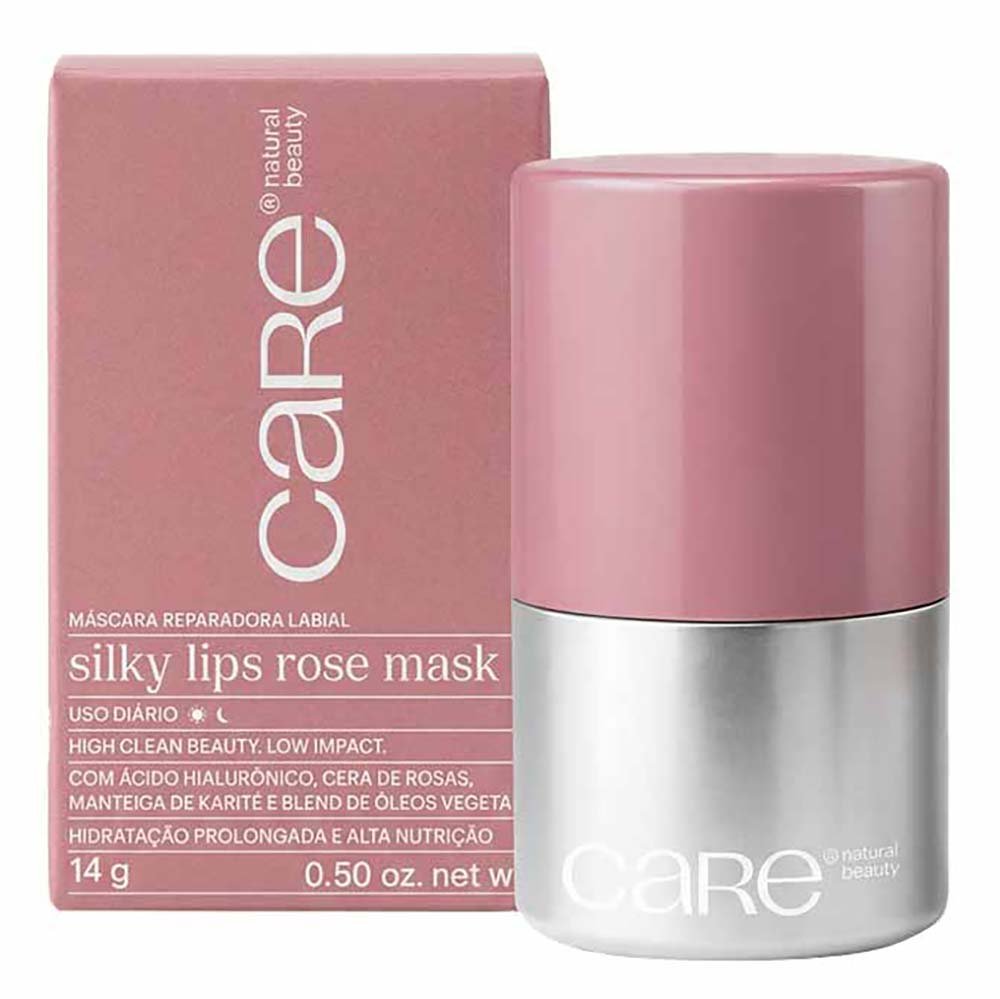 Esfoliante Labial Care Natural Beauty Silky Lips Rose Scrub 40g 2