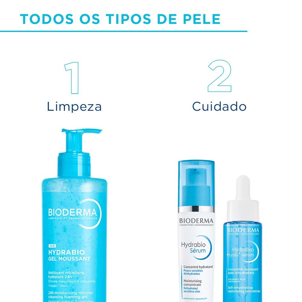 Gel de Limpeza Facial Bioderma Hydrabio Gel Moussant 400ml 6