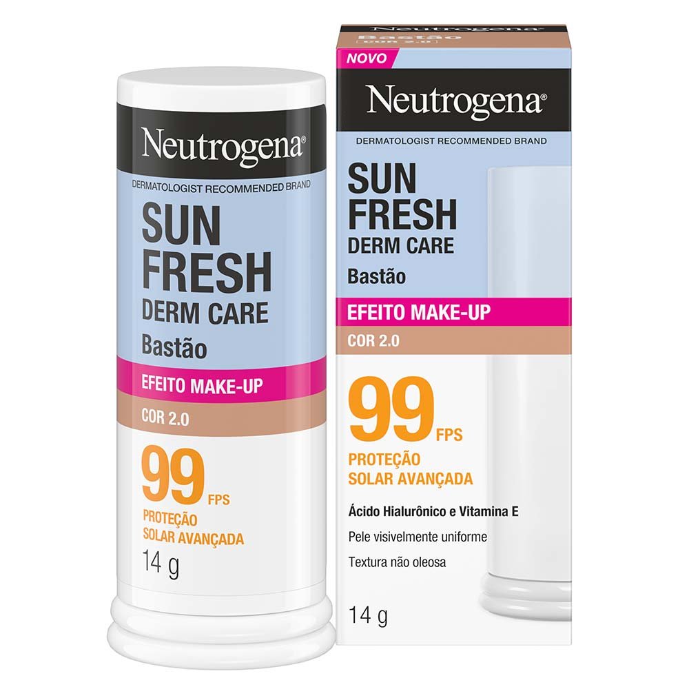 Protetor Solar em Bastão Neutrogena Sun Fresh Efeito Make-up FPS99 ÚNICO 3