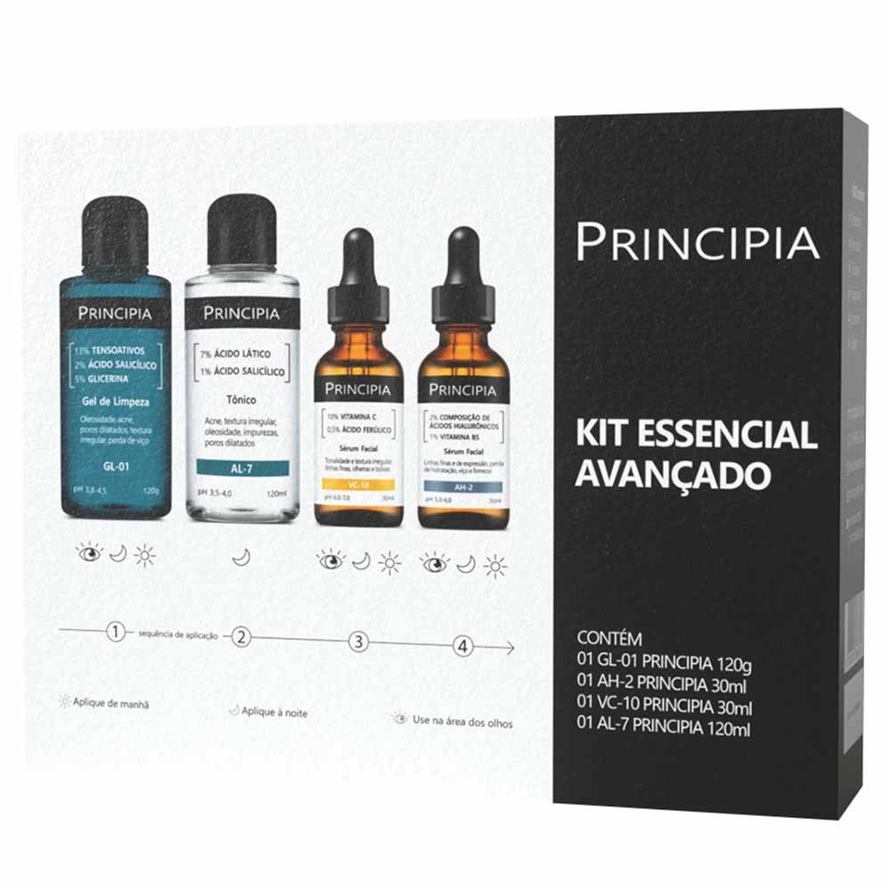 Kit Principia Essencial Avançado - Gel de Limpeza + Tônico + 2 Séruns ÚNICO 5