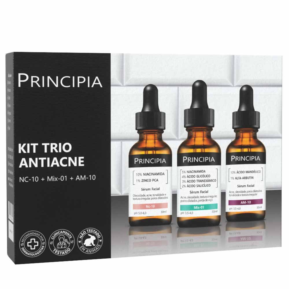 Principia Trio Antiacne Kit com 3 Séruns ÚNICO 2