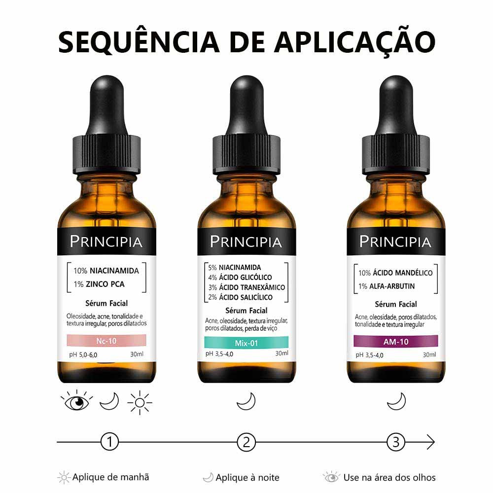 Principia Trio Antiacne Kit com 3 Séruns ÚNICO 4