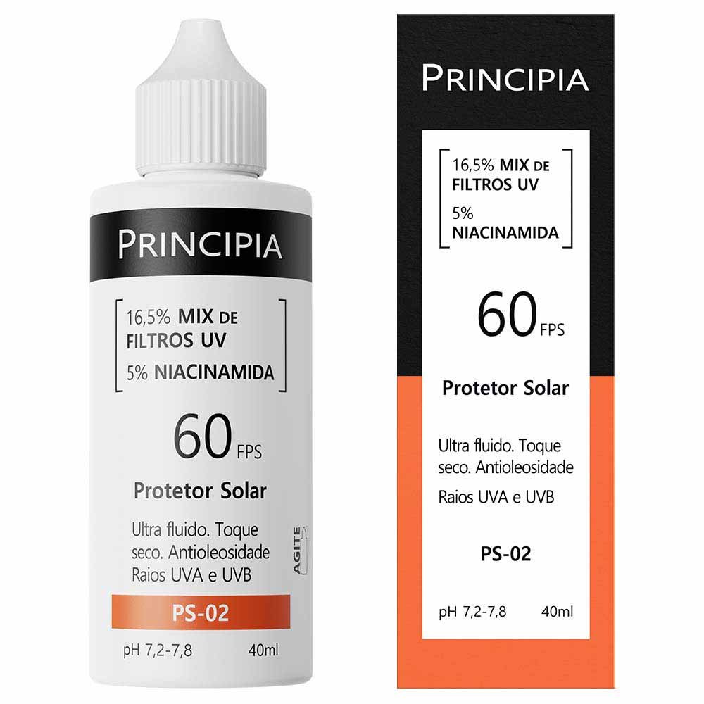 Protetor Solar Facial Principia Skincare PS-02 FPS 60 40ml 1
