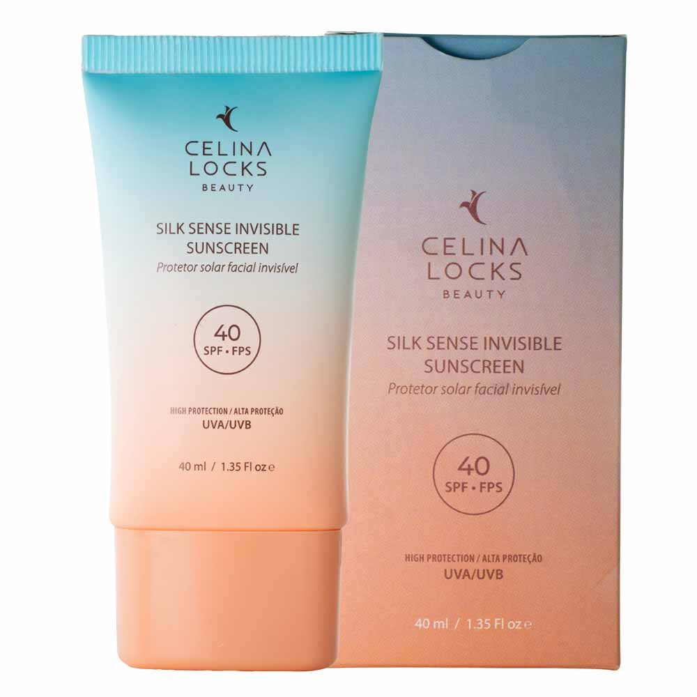 Protetor Solar Facial Invisible Celina Locks Sunscreen SPF40 40ml 2