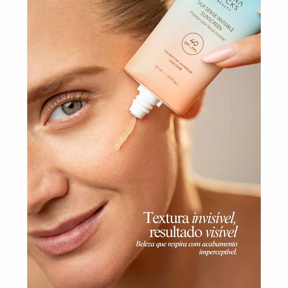 Protetor Solar Facial Invisible Celina Locks Sunscreen SPF40 40ml 4