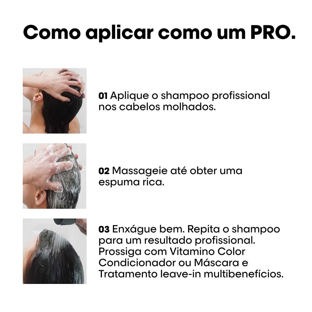 Shampoo L'Oréal Professionnel Vitamino Color Tamanho Profissional 1L 5