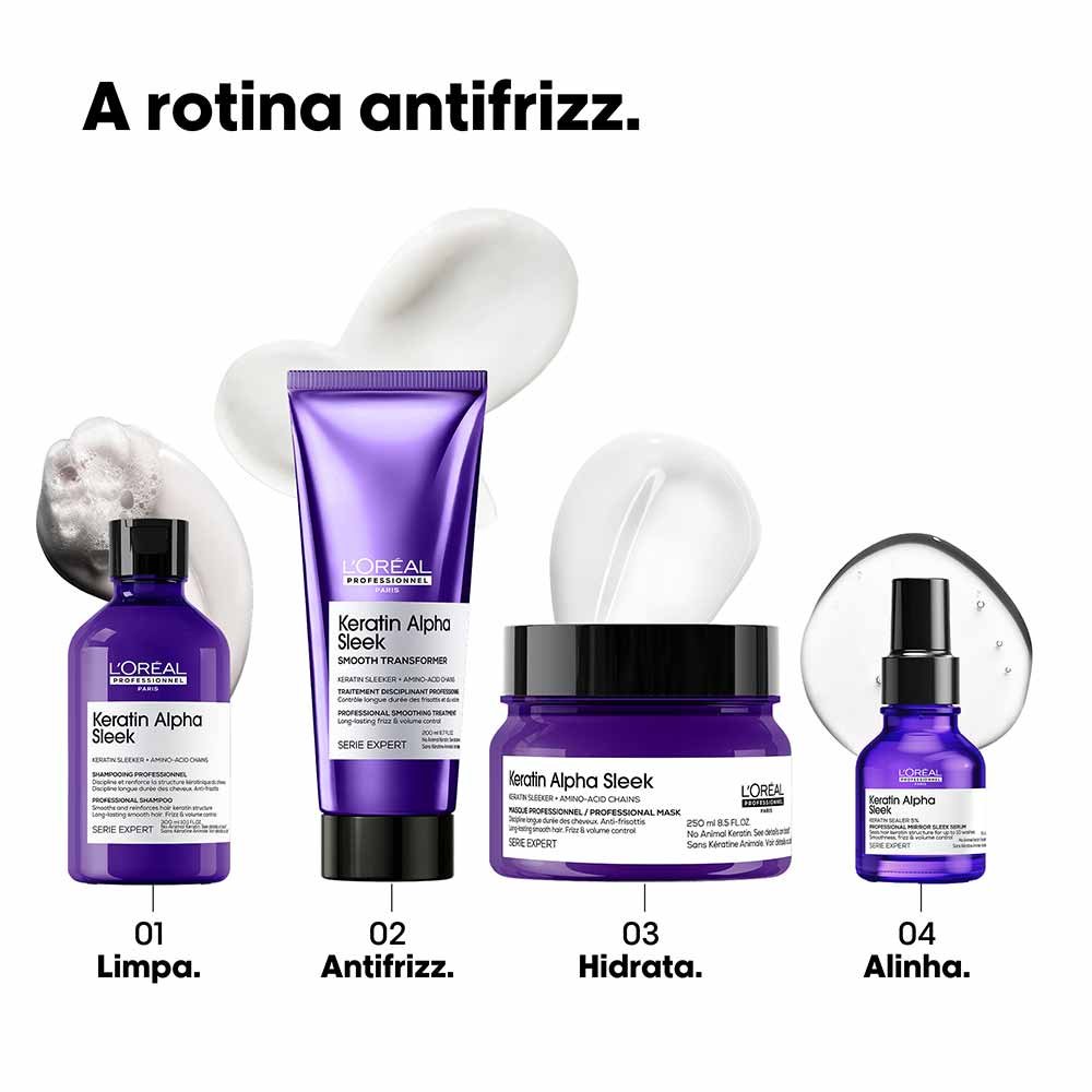 Máscara Capilar Profissional L'Oréal Professionnel Keratin Alpha Sleek 500g 7