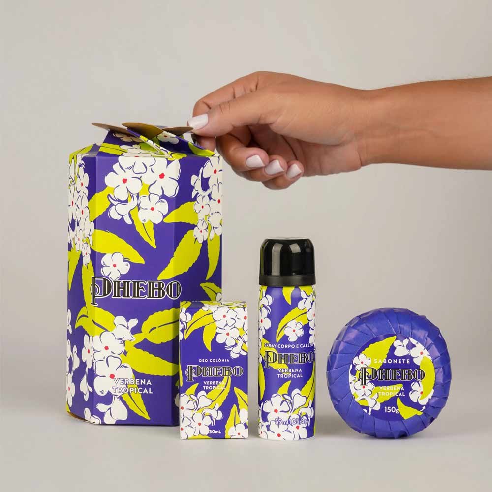 Kit Origens Phebo- Spray + Colônia + Sabonete Verbena ÚNICO 4
