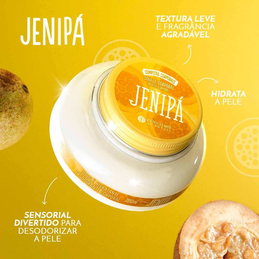 Souflé Hidratante Desodorante Corporal L'Occitane au Brésil Jenipá 200ml 3