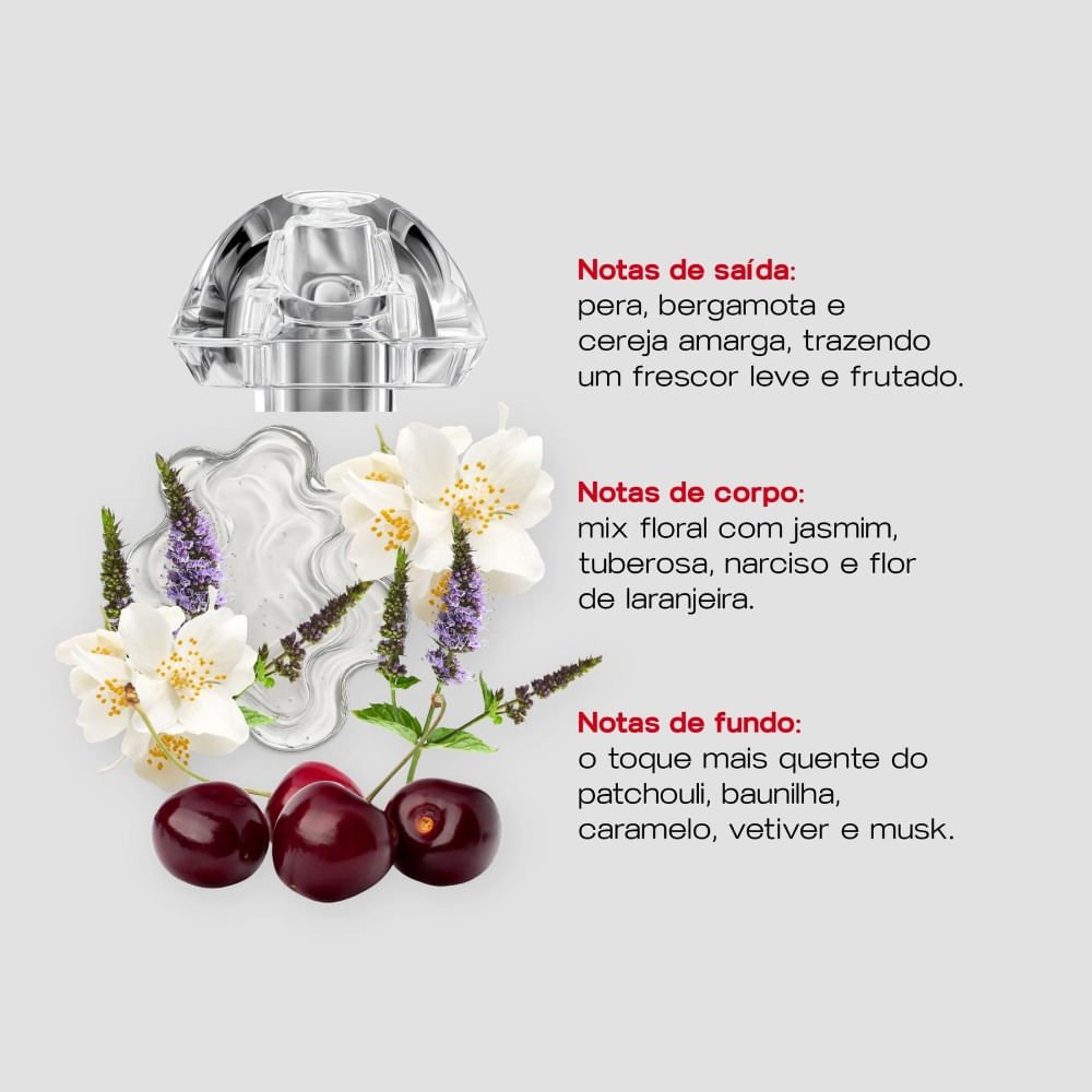 Perfume Cabelo e Corpo Simple Organic 01 Cereja Jasmim e Patchouli 30ml 2