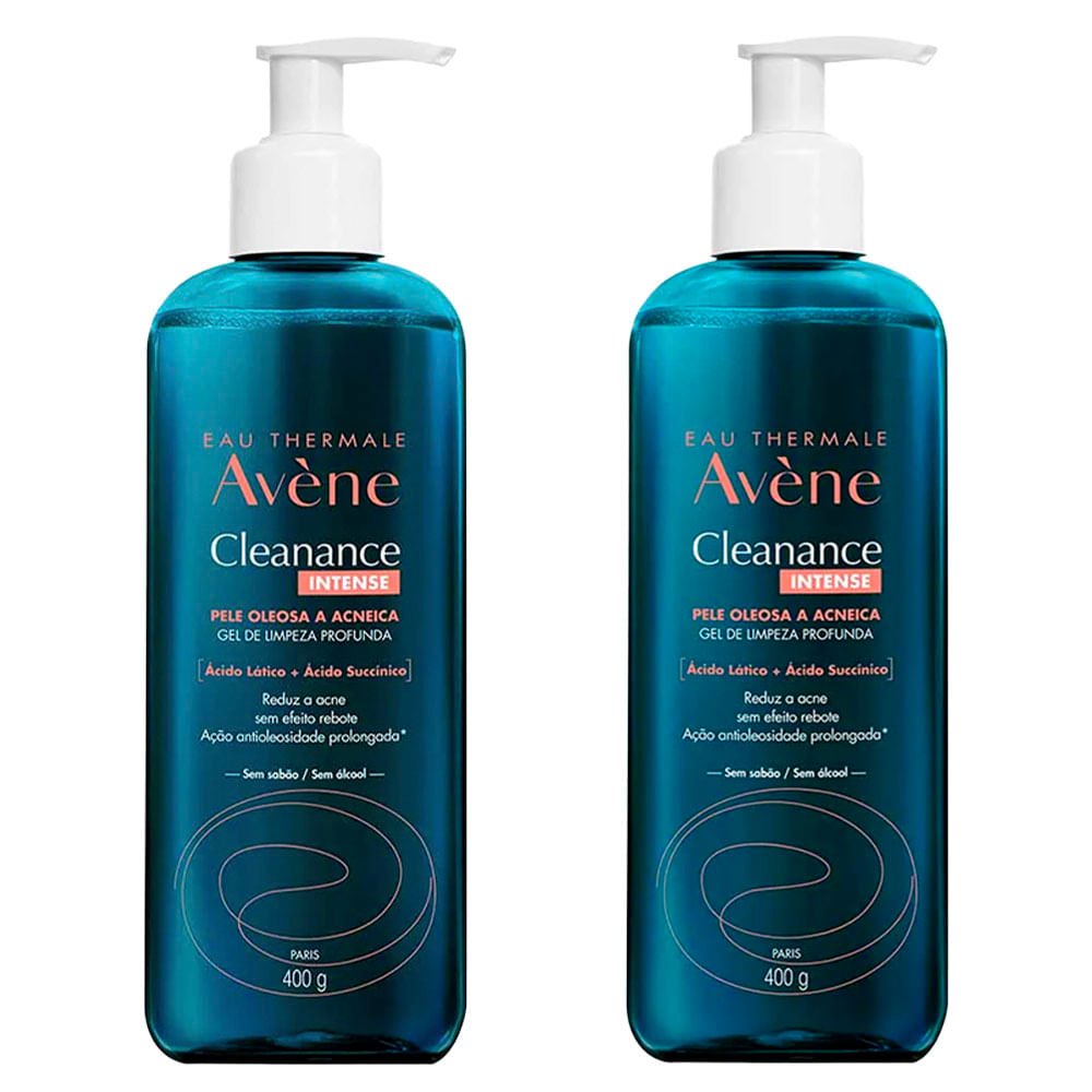 Kit Avéne Cleanance Intense – Gel de Limpeza Facial 2 unidades
