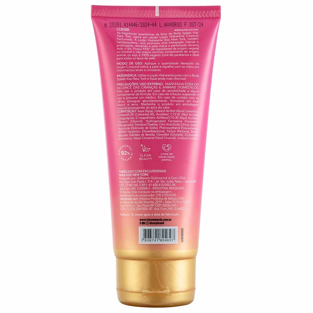 Loção Corporal Pink Romance Kiss NY 180ml 3