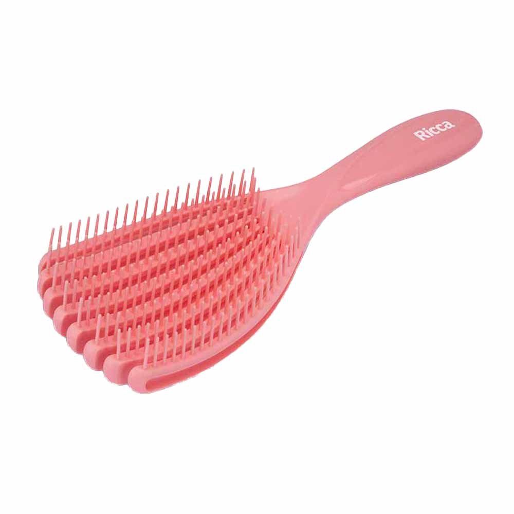 Escova de Cabelo Ricca Fitagem Power Cachos Rosa 3