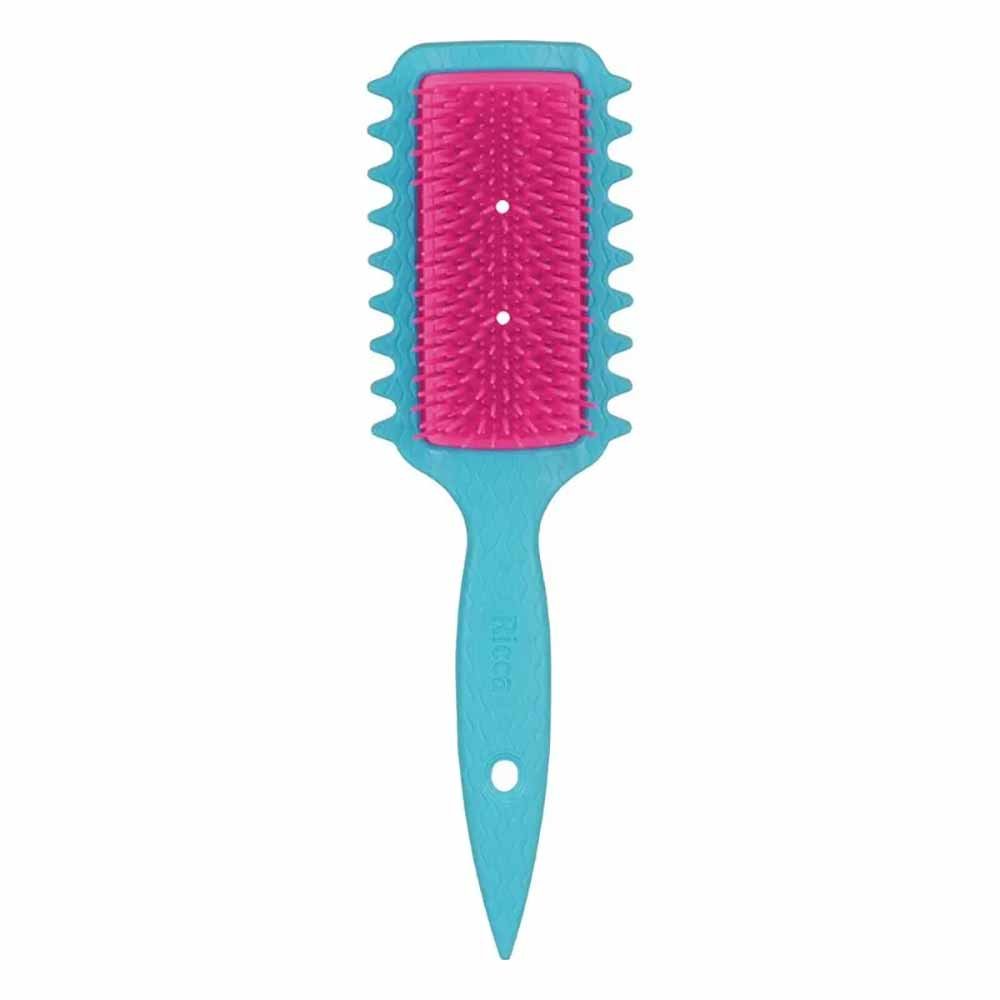 Escova de Cabelo Ricca Flex Fita Curl Fitagem - Azul