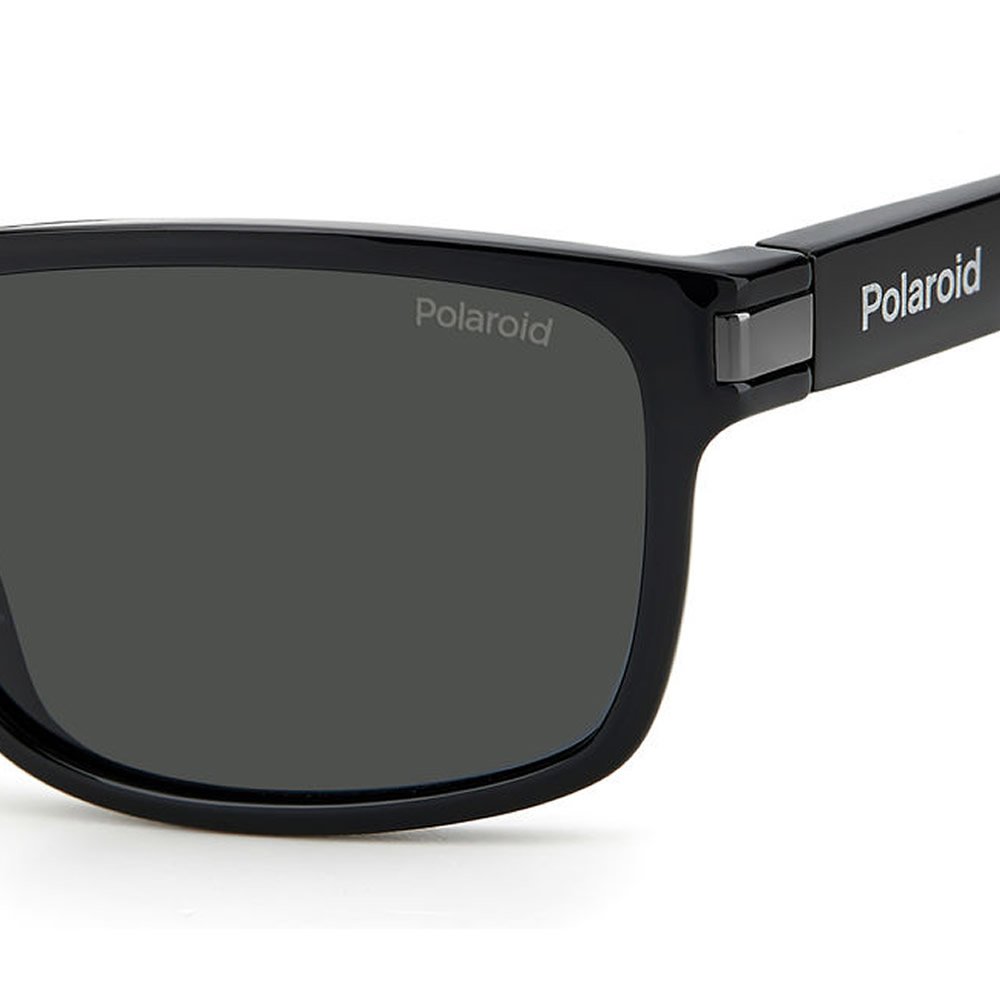 Óculos De Sol Solar Polaroid PLD 2121/S Preto Sólido Polarizado Preto 3