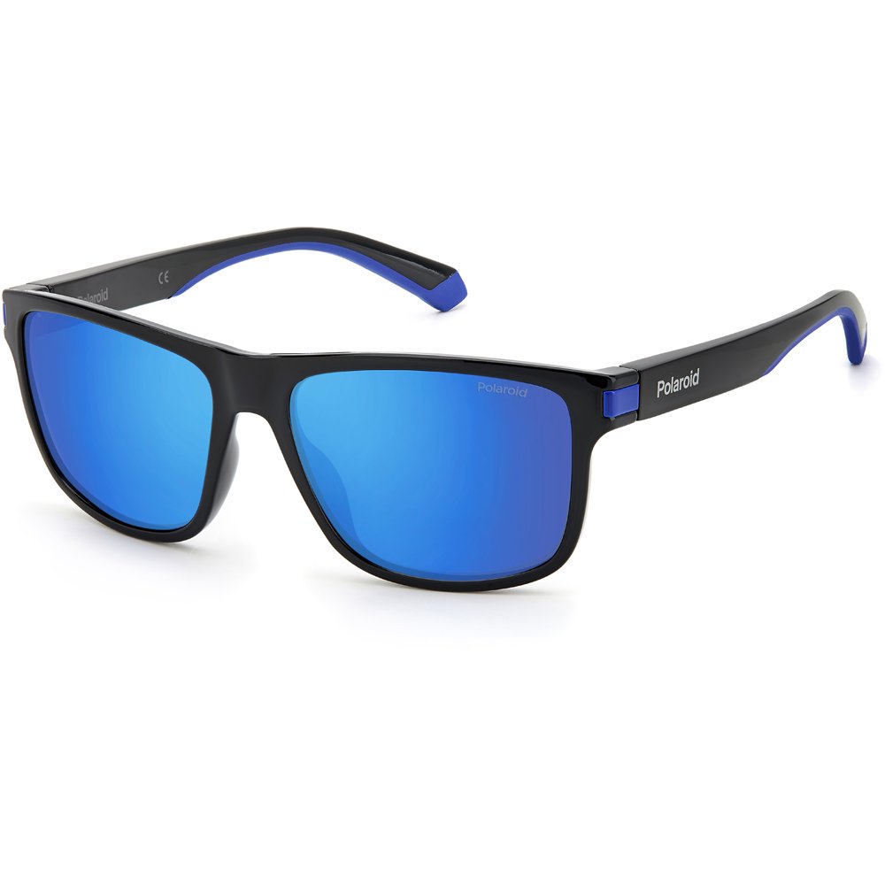 Óculos de Sol Polaroid 2123 S D51 575X Preto Masculino Azul 1