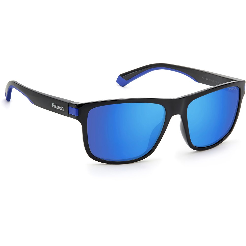 Óculos de Sol Polaroid 2123 S D51 575X Preto Masculino Azul 4