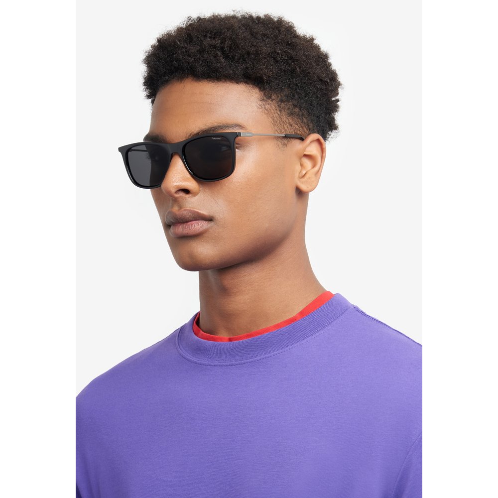 Óculos de Sol Polaroid 4145 S X 807 55M9 Preto Masculino Preto 6