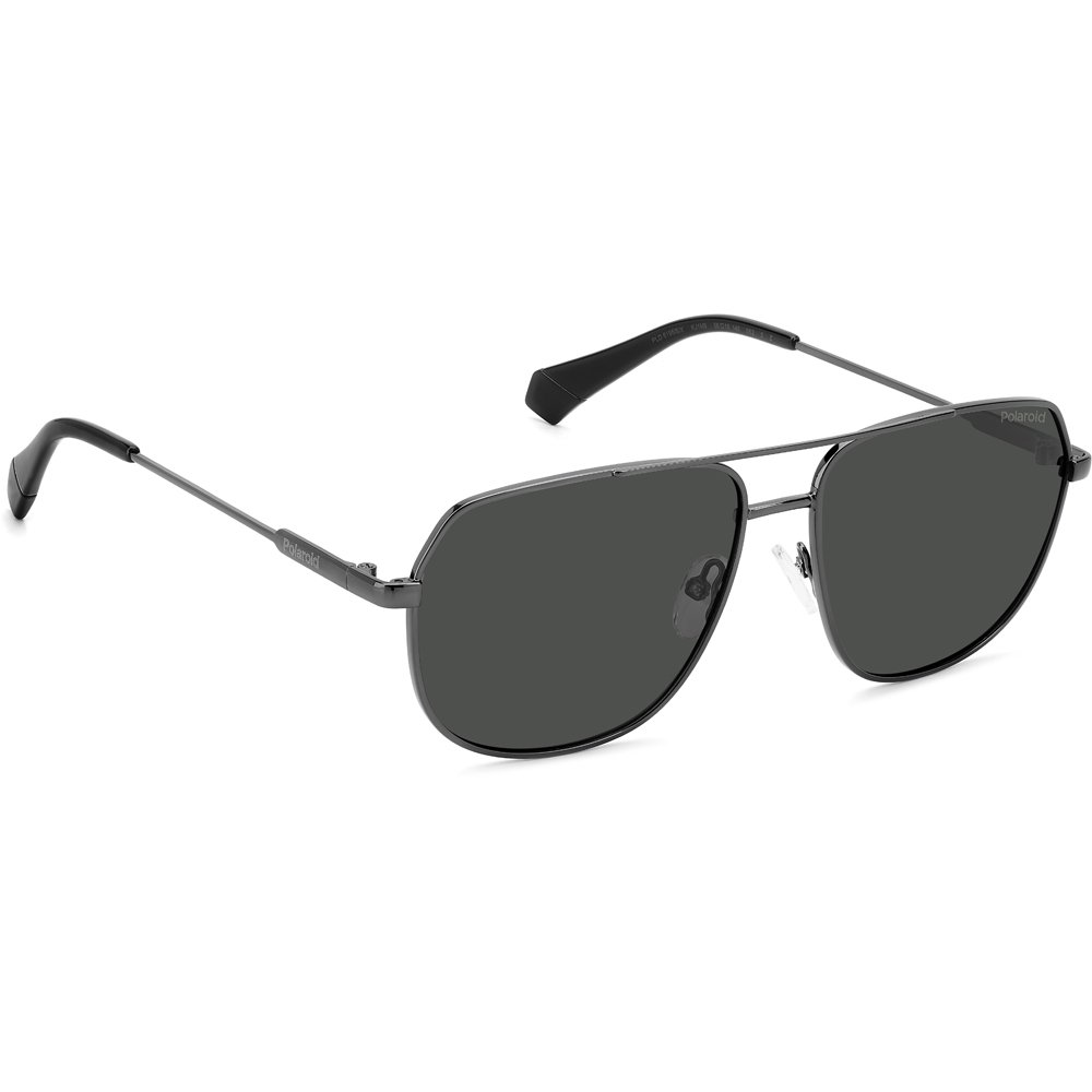 Óculos de Sol Polaroid 6195 S X KJ1 58M9 Cinza Masculino Cinza 4