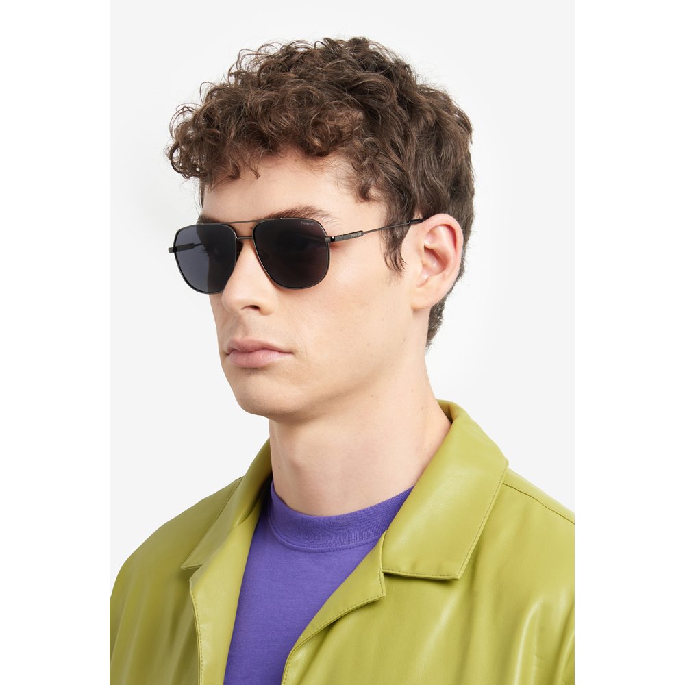 Óculos de Sol Polaroid 6195 S X KJ1 58M9 Cinza Masculino Cinza 8