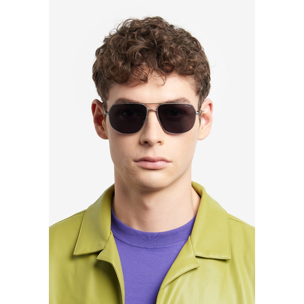 Óculos de Sol Polaroid 6195 S X KJ1 58M9 Cinza Masculino Cinza 9