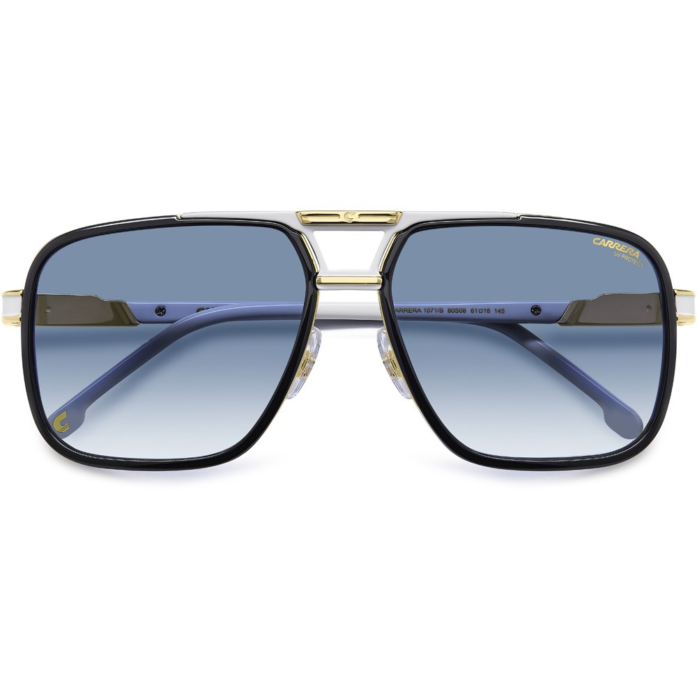 Óculos de Sol Carrera 1071 S 80S 6108 Preto Masculino Dourado 4