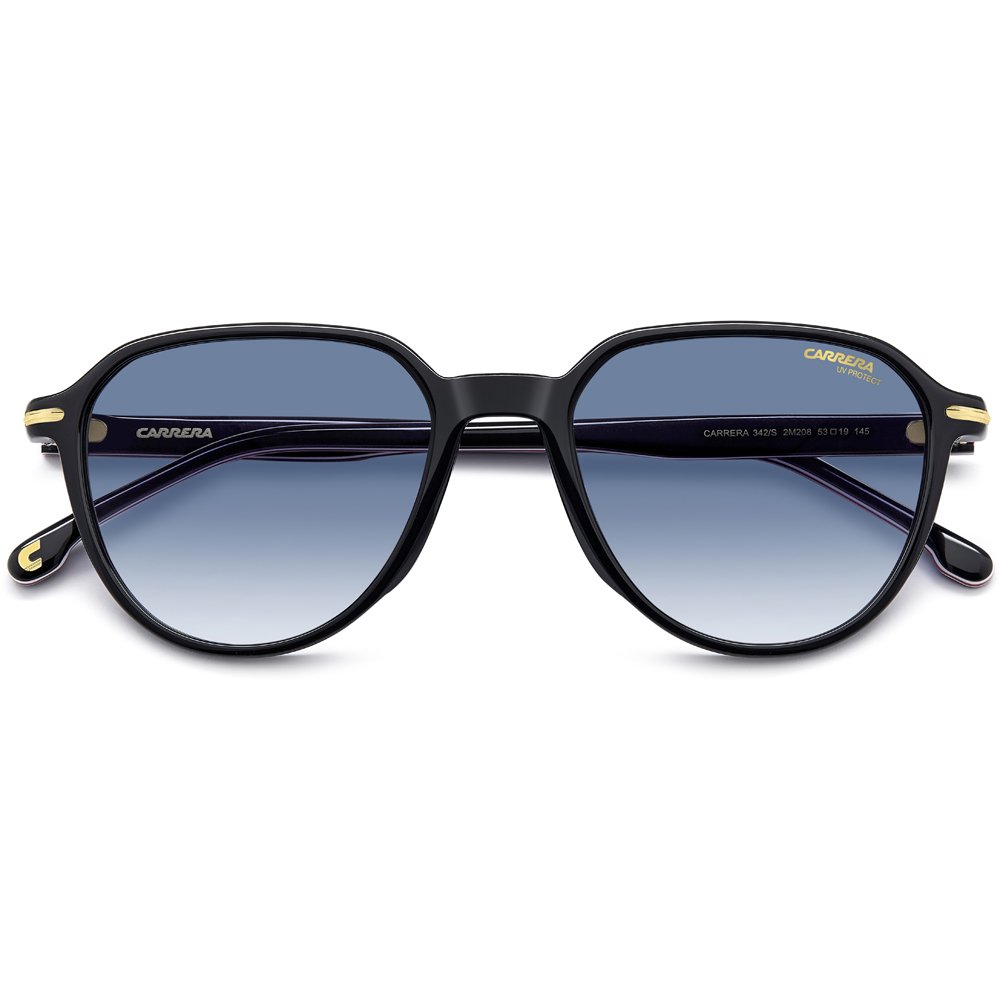 Óculos de Sol Carrera 342 S 2M2 5408 Dourado Masculino Preto 4