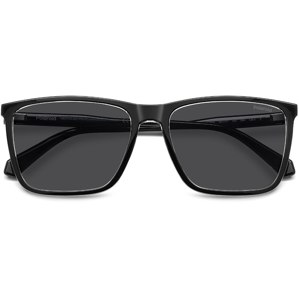 Óculos de Sol Polaroid 4180 S 7C5 58M9 Preto Masculino Preto 4