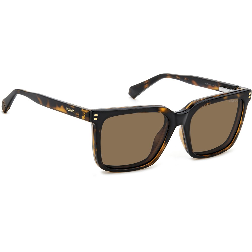 Óculos de Sol Polaroid Clipon D556C 0865417 Marrom Masculino Marrom 2