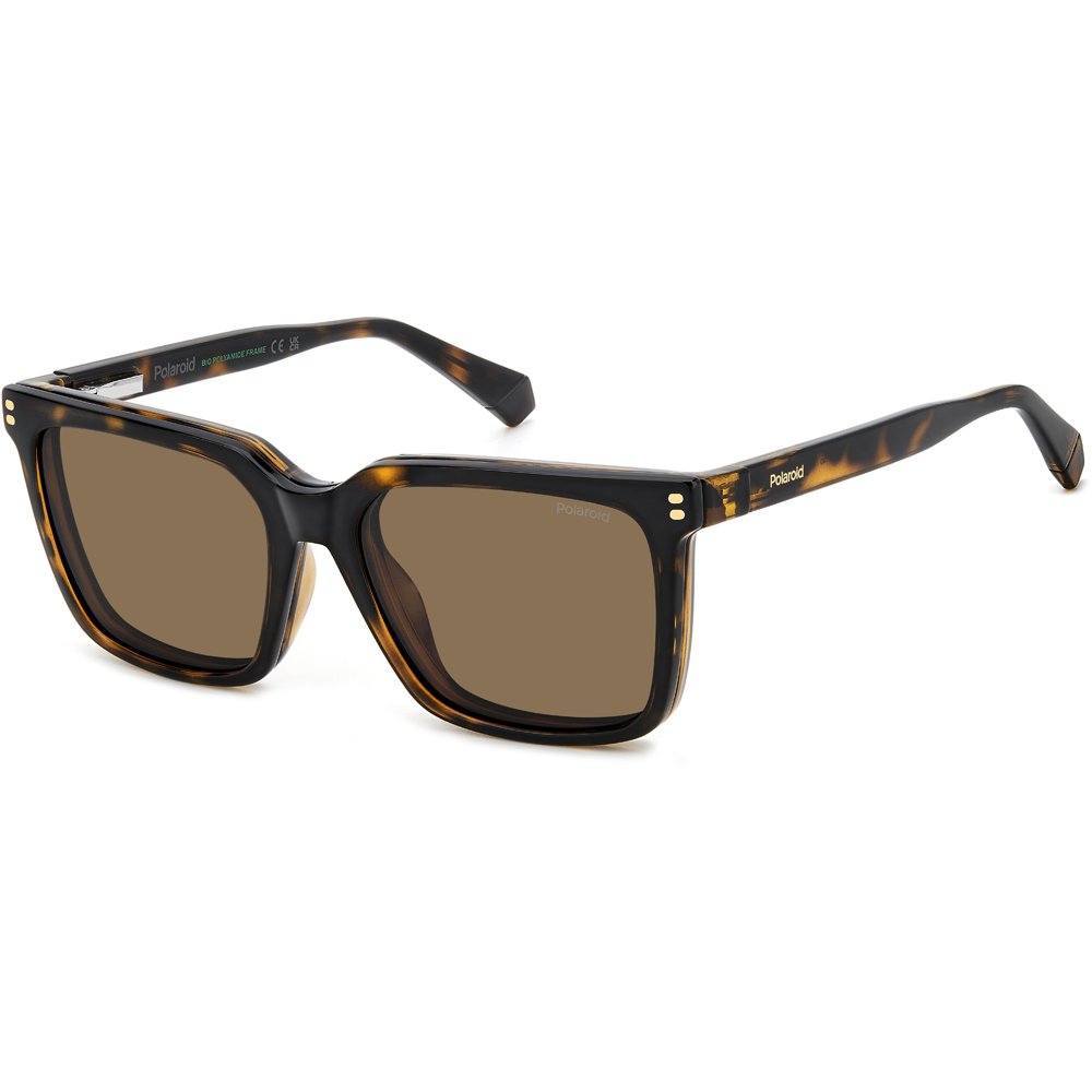 Óculos de Sol Polaroid Clipon D556C 0865417 Marrom Masculino Marrom 5