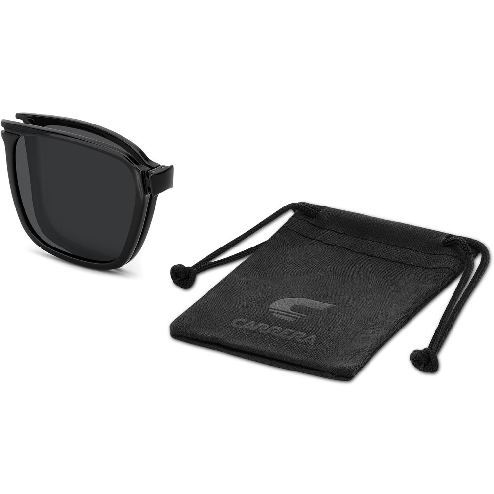 Óculos de Sol Carrera Clip On 357C 9ZJ 5417 Preto Masculino Preto 10