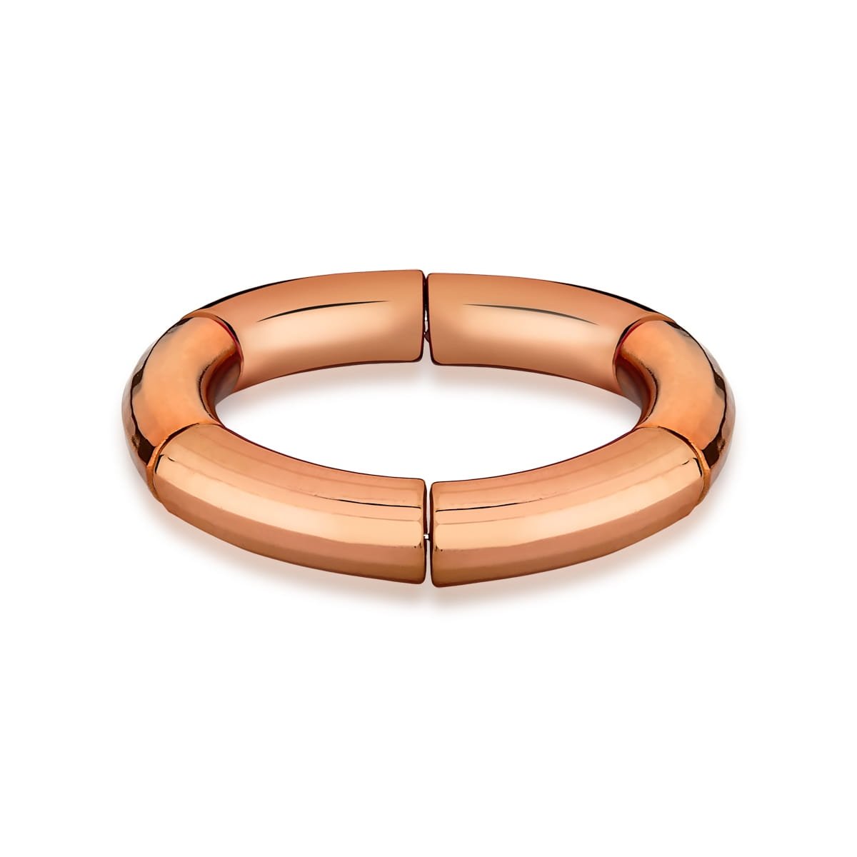 Pulseira Bijuteria com acrilico na cor Cobre