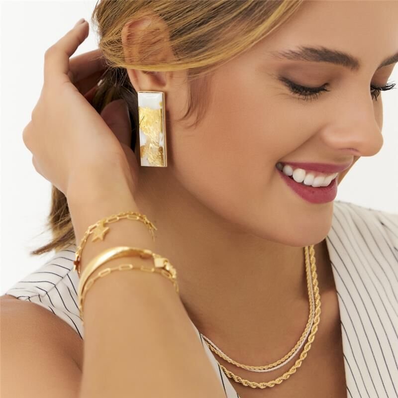 Cordao Baiano Feminino Liso 3mm banhado em ouro 18k - 45cm Dourado 2