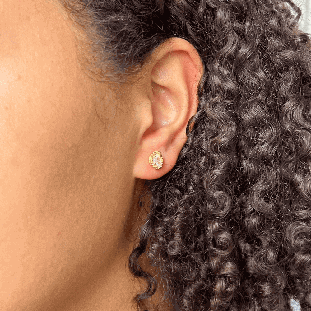 Conjunto Colar e Brinco em Luxo com zirconias banhado em ouro 18k Dourado 3