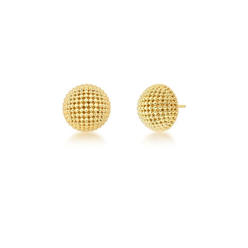 Brinco de esferas banhado em ouro 18k Dourado 1