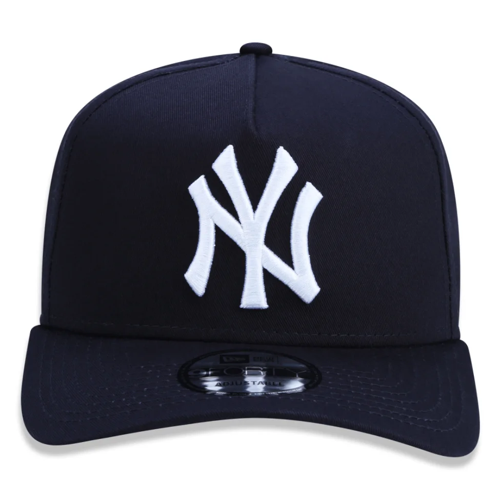 Bone New Era 9FORTY A-Frame MLB New York Yankees Marinho 2