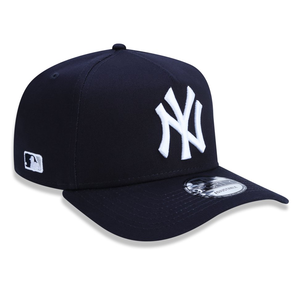 Bone New Era 9FORTY A-Frame MLB New York Yankees Marinho 3
