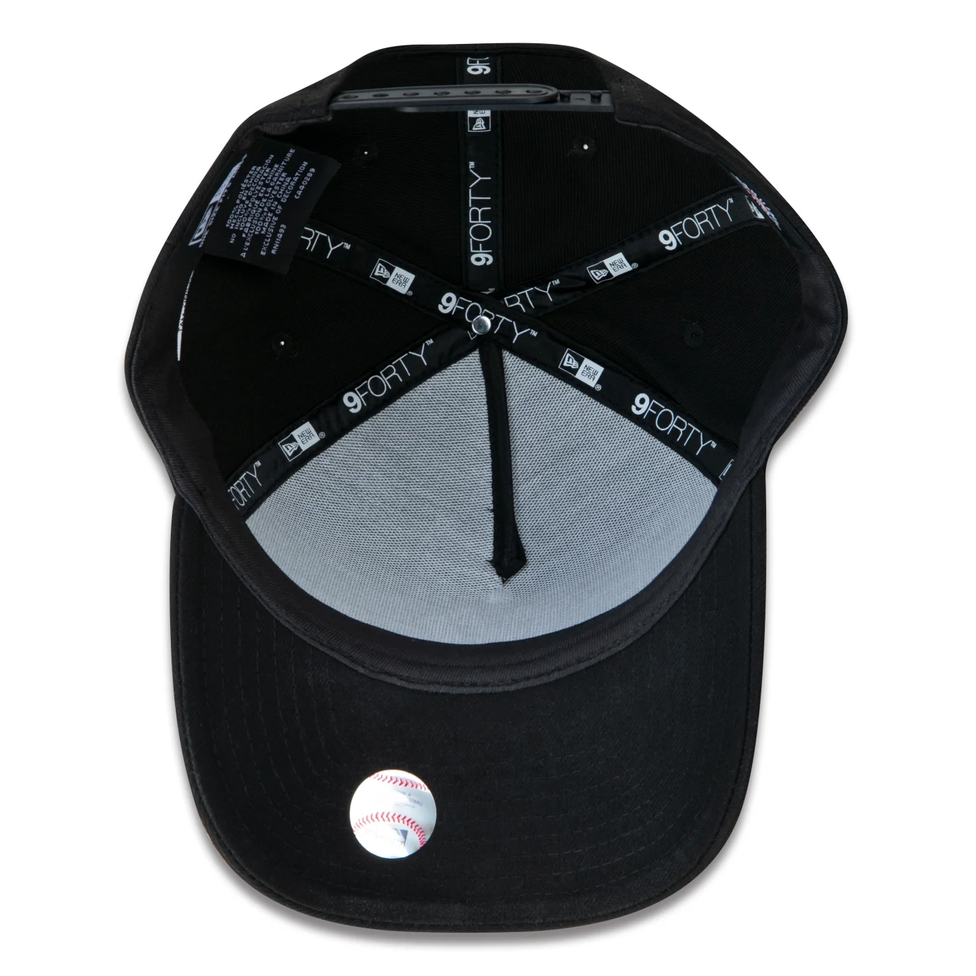Bone New Era 9FORTY A-Frame Snapback Aba Curva MLB New York Yankees Preto 5