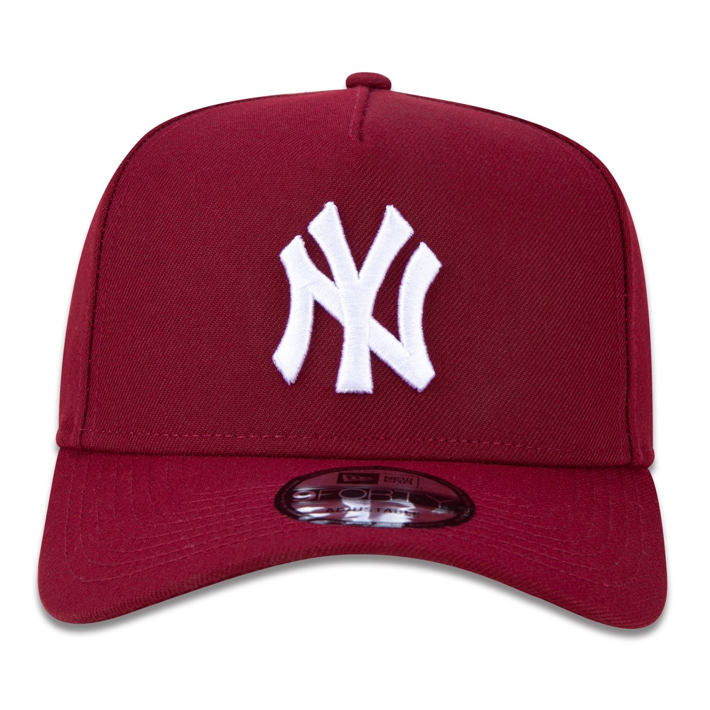 Bone New Era 9FORTY A-Frame Snapback Aba Curva MLB New York Yankees Vermelho 2