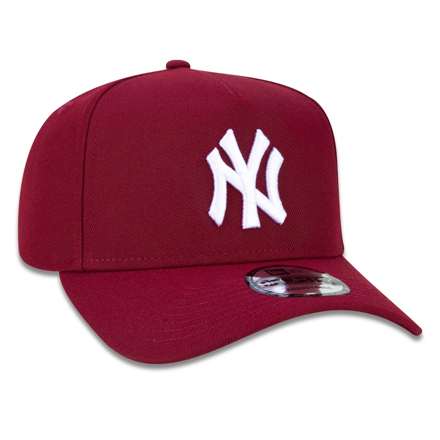 Bone New Era 9FORTY A-Frame Snapback Aba Curva MLB New York Yankees Vermelho 3