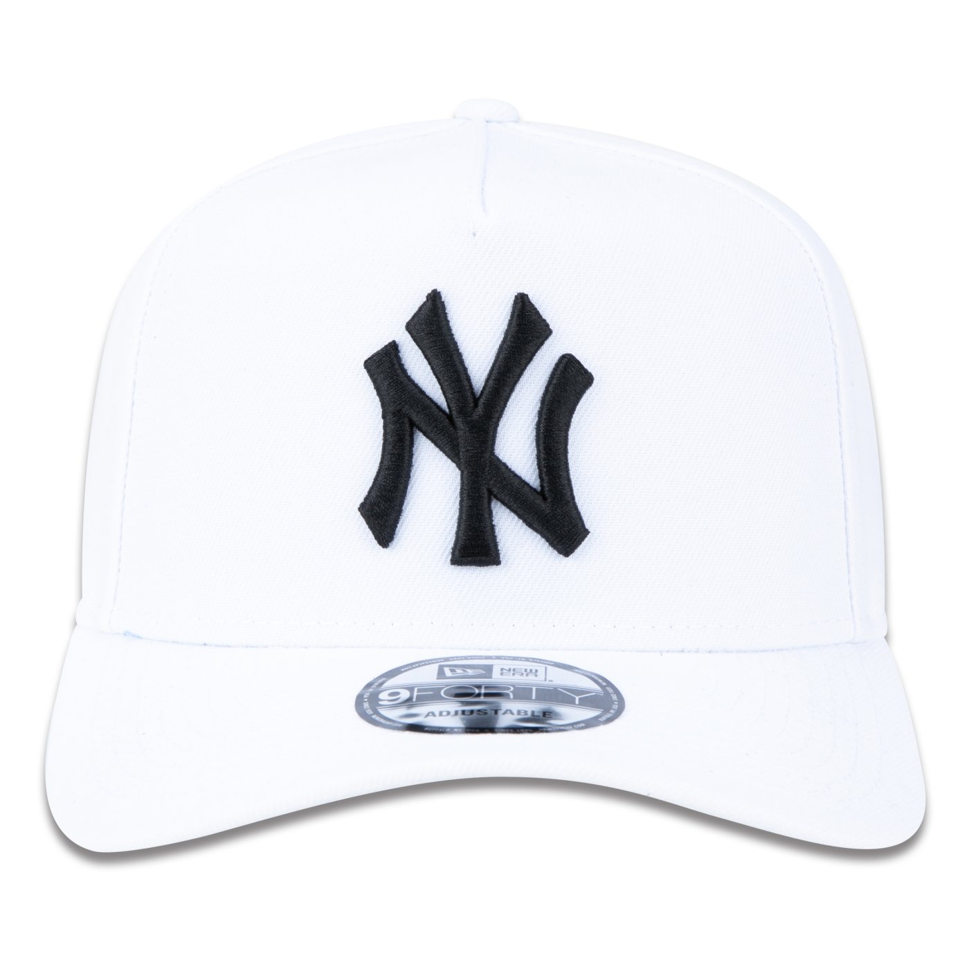 Bone New Era 9FORTY A-Frame Snapback Aba Curva MLB New York Yankees Branco 2
