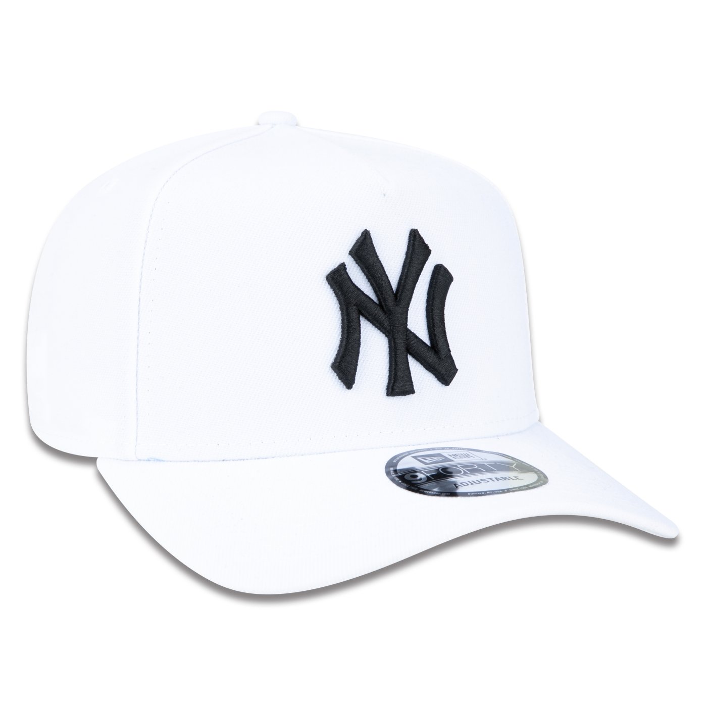 Bone New Era 9FORTY A-Frame Snapback Aba Curva MLB New York Yankees Branco 3