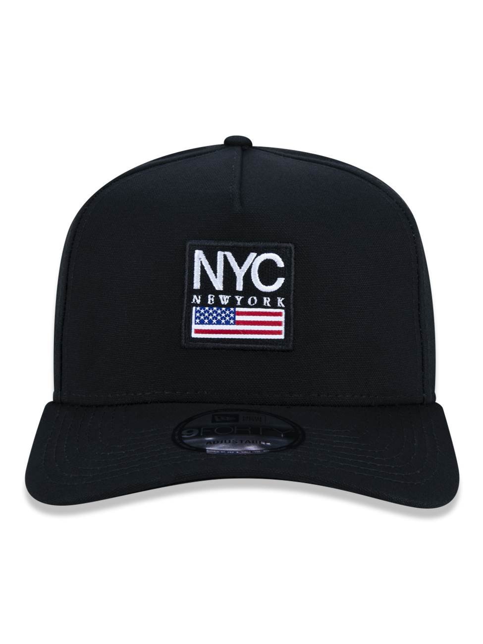 Bone New Era 9FORTY A-Frame Cities NYC New York City Preto 2