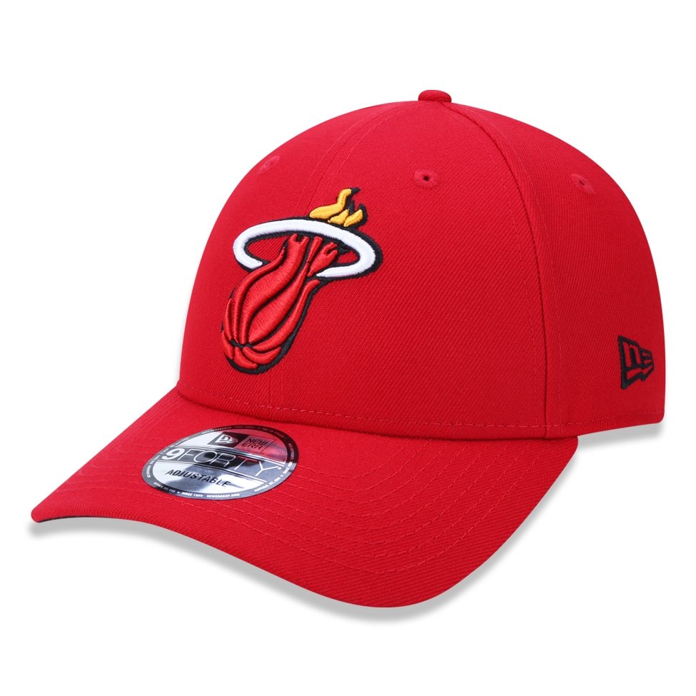 Bone New Era 9FORTY NBA Miami Heat Vermelho 1